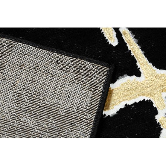 Dywan ALLURE 1967 Marmur - Strukturalny, stylowy, glamour czarny / złoty