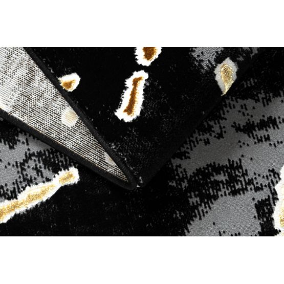 Dywan ALLURE 1967 Marmur - Strukturalny, stylowy, glamour czarny / złoty