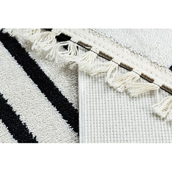 Dywan AMOUR 53096C kremowy - Ramka, linie nowoczesne, eleganckie