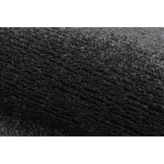 Dywan okrągły SOFTY Jednolity, Jednokolorowy, czarny