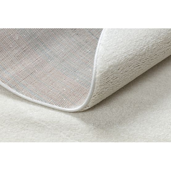 Dywan okrągły SOFTY Jednolity, Jednokolorowy, kremowy