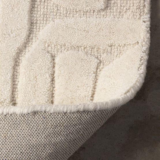 Dywan prostokątny Sophia, tuftowany, bawełniany, kremowy, Rozmiar dywanu: 120x180