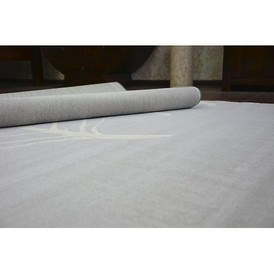 Dywan SCANDI 18281/652- Liście szaro-kremowy