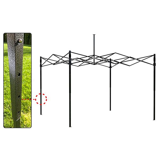 Ekspresowy pawilon handlowy 3x3 m biały