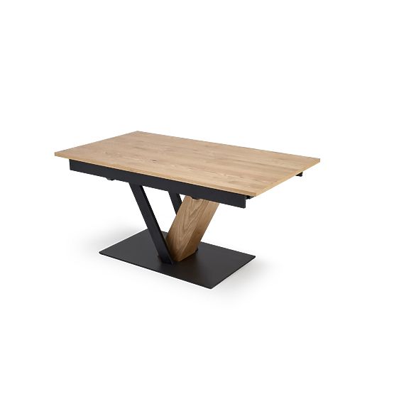 FANIS stół rozkładany, naturalny / czarny (3p=1ks)