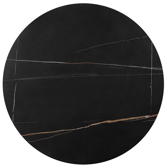 FATIMA zestaw 2 stolików, czarny marmur / złoty (1p=1szt)