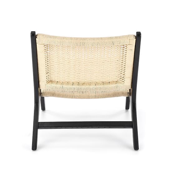 FODEN fotel relaksacyjny, czarny / naturalny (1p=1szt)