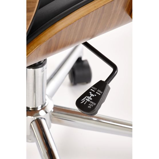 Fotel biurowy TIMBER orzech/czarny