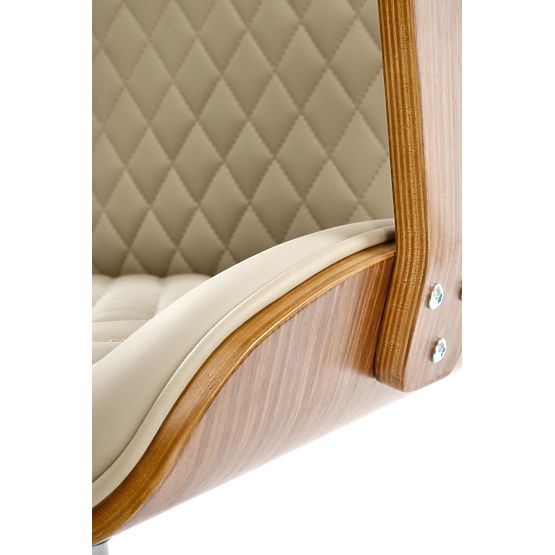 Fotel biurowy TIMBER orzechowy/beżowy