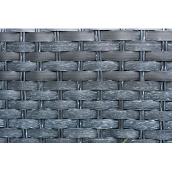 Fotel na taras z technoratanu MODERNO szary