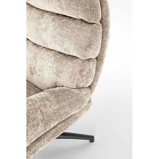 Fotel relaksacyjny DARIO z podnóżkiem i funkcją bujania, beżowy (1p=1szt)