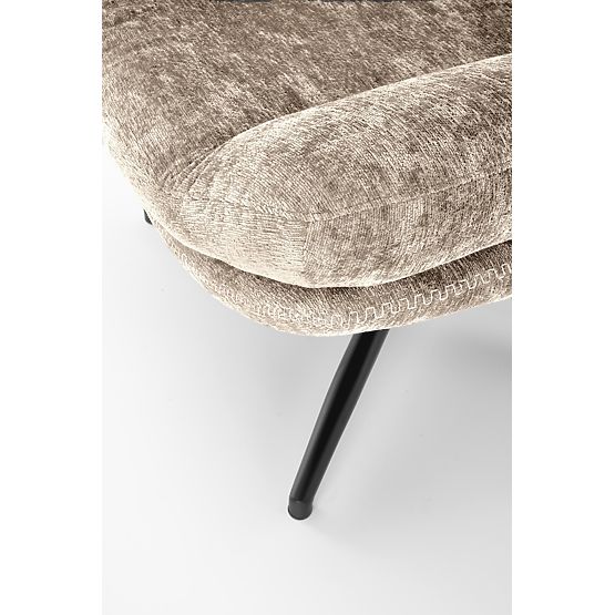 Fotel relaksacyjny DARIO z podnóżkiem i funkcją bujania, beżowy (1p=1szt)