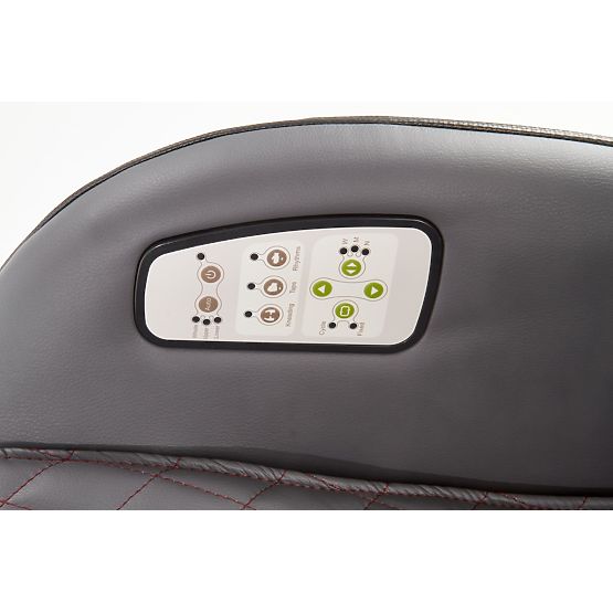 Fotel relaksacyjny DOPIO z funkcją masażu, szary