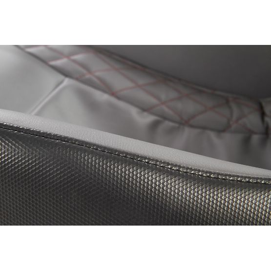 Fotel relaksacyjny DOPIO z funkcją masażu, szary