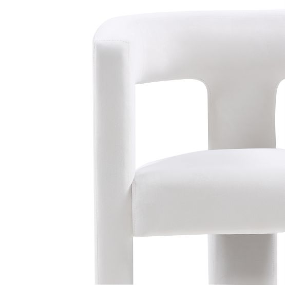 Fotel relaksacyjny Lory, aksamit, jasnobeżowy