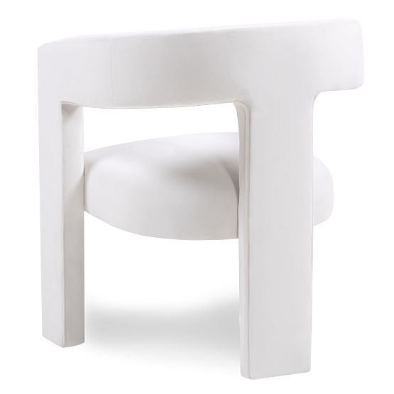 Fotel relaksacyjny Lory, aksamit, jasnobeżowy