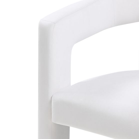 Fotel relaksacyjny Lory, aksamit, jasnobeżowy