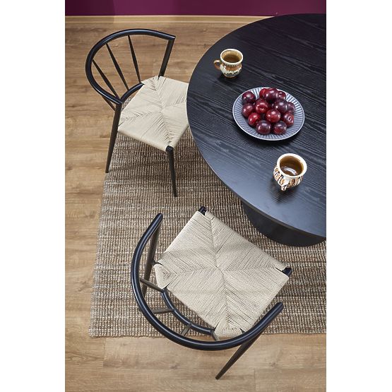 GINTER okrągły stół, czarny (2p=1ks)