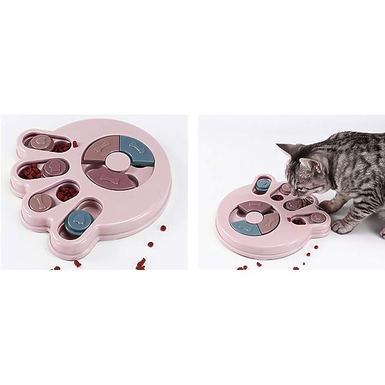 Gra Puzzle zabawka dla psa kota Brady różowa