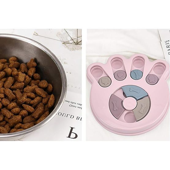 Gra Puzzle zabawka dla psa kota Brady różowa