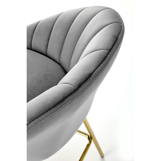 H112 krzesło barowe szare / złote (2p=2szt)