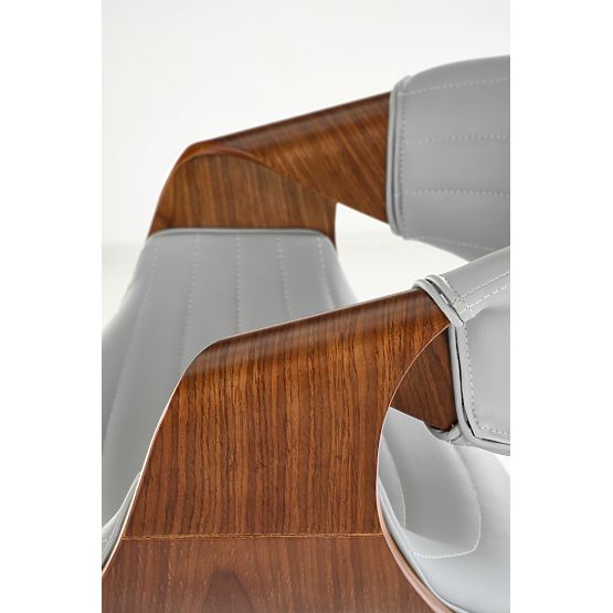 H123 krzesło barowe szare / orzechowe (1p=1szt)