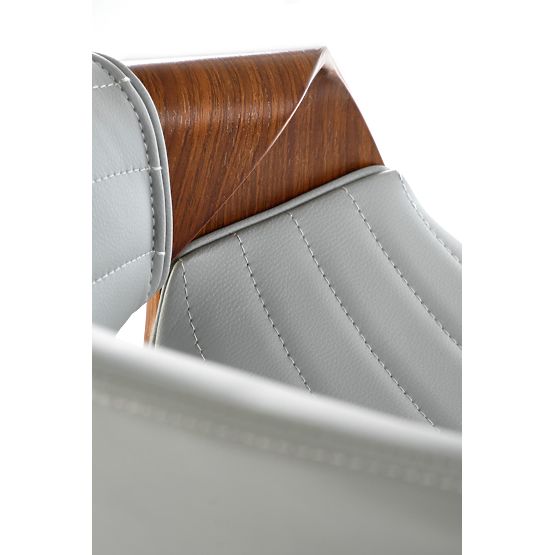 H123 krzesło barowe szare / orzechowe (1p=1szt)