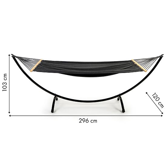Hamak ze stojakiem leżak ogrodowy huśtawka ModernHome