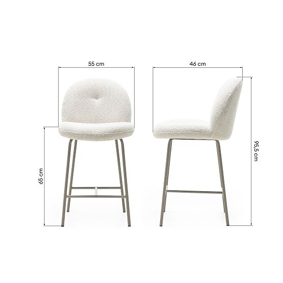 Hoker Fiori jasnobeżowy, zaokrąglone kształty