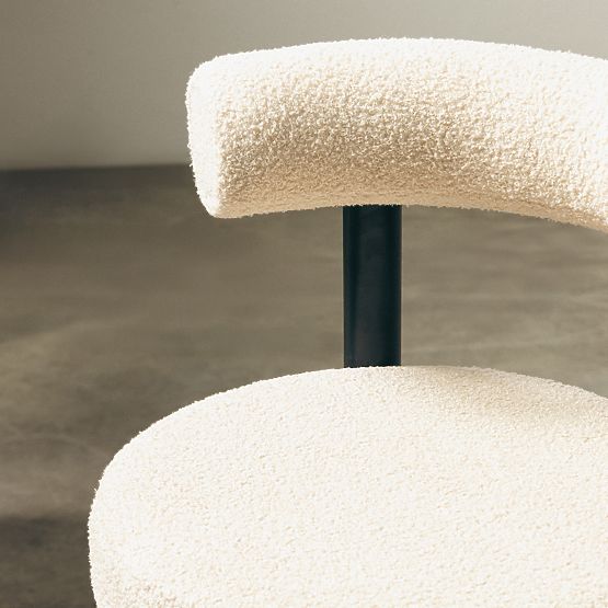 Hoker Pedro, beżowy/czarne nogi, boucle