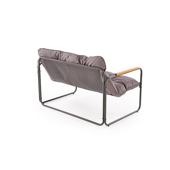 HUDSON, zestaw ogrodowy (sofa, 2x fotel, stolik), szary / brązowy (1p=1zestaw)