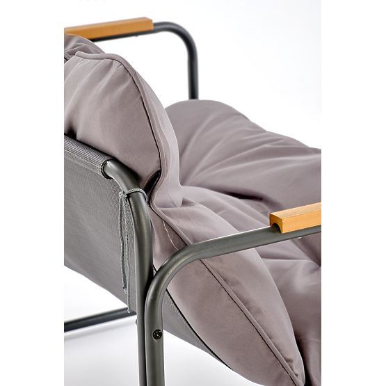 HUDSON, zestaw ogrodowy (sofa, 2x fotel, stolik), szary / brązowy (1p=1zestaw)