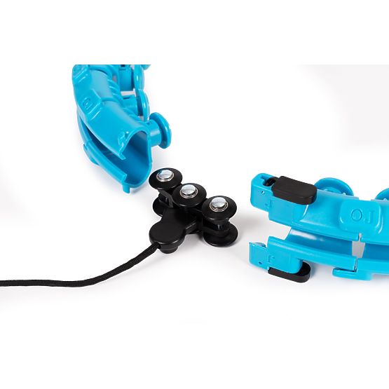 Hula hop z elementem masującym i dodatkowym obciążeniem do ćwiczeń fitness