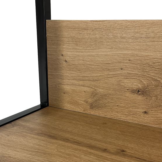 INDUSTRIALNY REGAŁ 800 CZARNY/DĄB ARTISAN