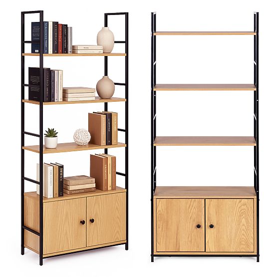 Industrialny regał loftowy z szafką 4 półki ModernHome