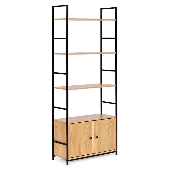 Industrialny regał loftowy z szafką 4 półki ModernHome