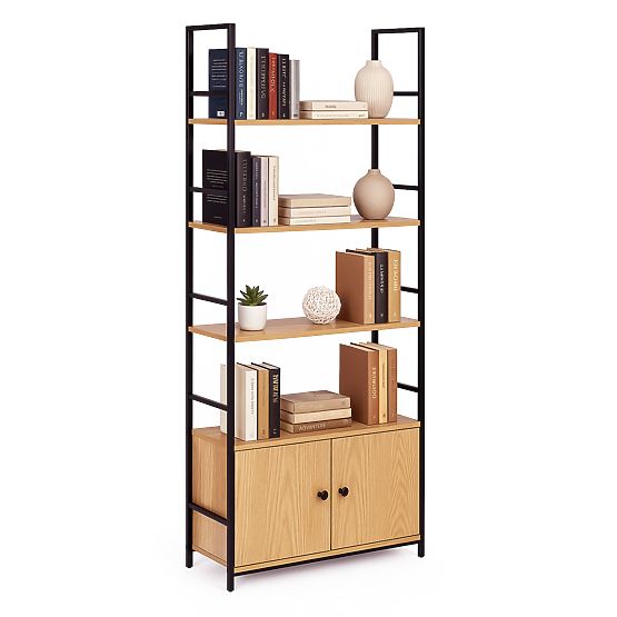 Industrialny regał loftowy z szafką 4 półki ModernHome