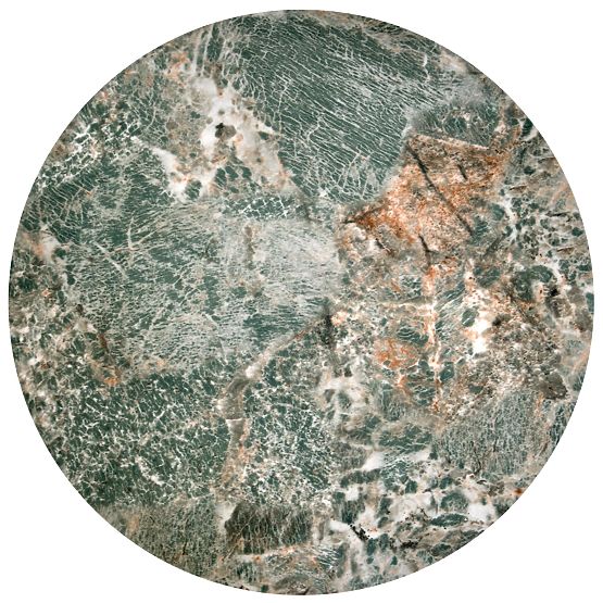 INES zestaw 2 stolików, zielony marmur / czarny (1p=1zestaw)