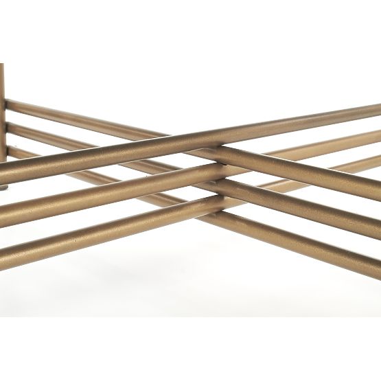 ISMENA stolik konferencyjny rama - złota, blat - czarny (1p=1szt)