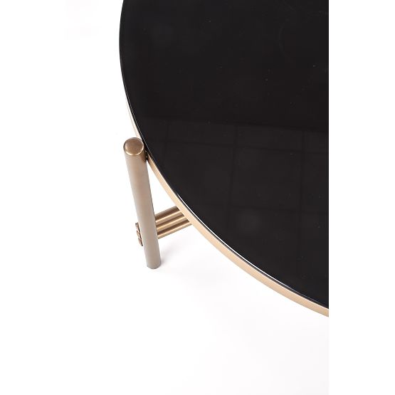 ISMENA stolik konferencyjny rama - złota, blat - czarny (1p=1szt)