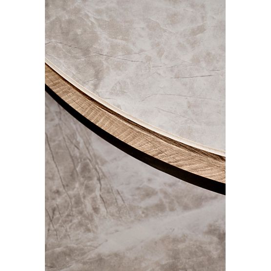 ITAKA zestaw 2 ław, popielaty marmur / grafitowy (1p=1szt)