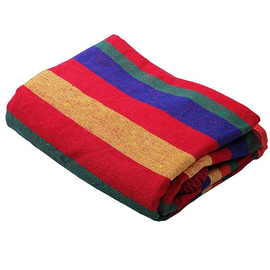 Jednoosobowy hamak z drążkiem 40cm 400257 Czerwony