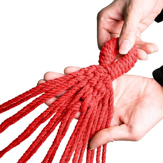 Jednoosobowy hamak z drążkiem 40cm 400257 Żółty