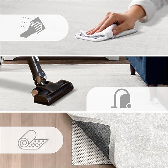 Jedwabny dywan Rabbit - Ceglasty