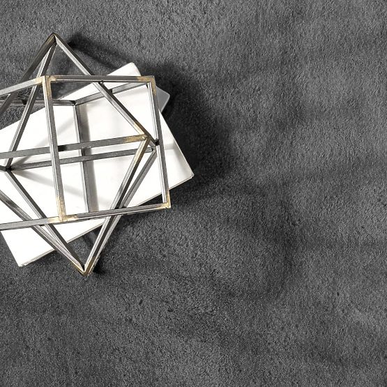 Jedwabny dywan Rabbit - Ciemnoszary