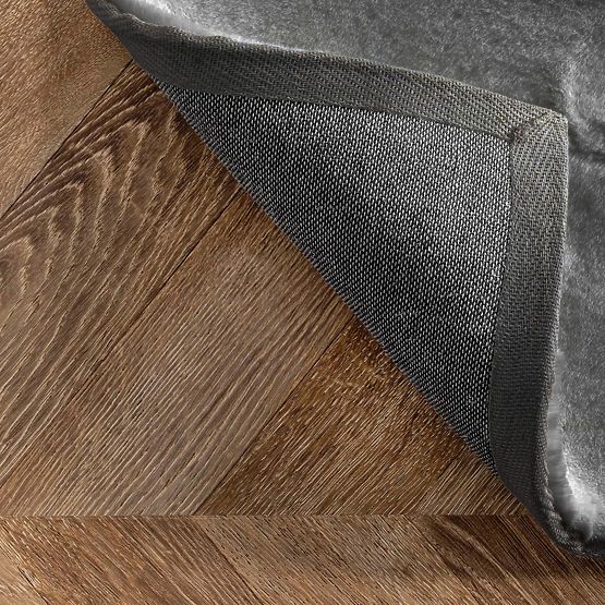 Jedwabny dywan Rabbit - Ciemnoszary