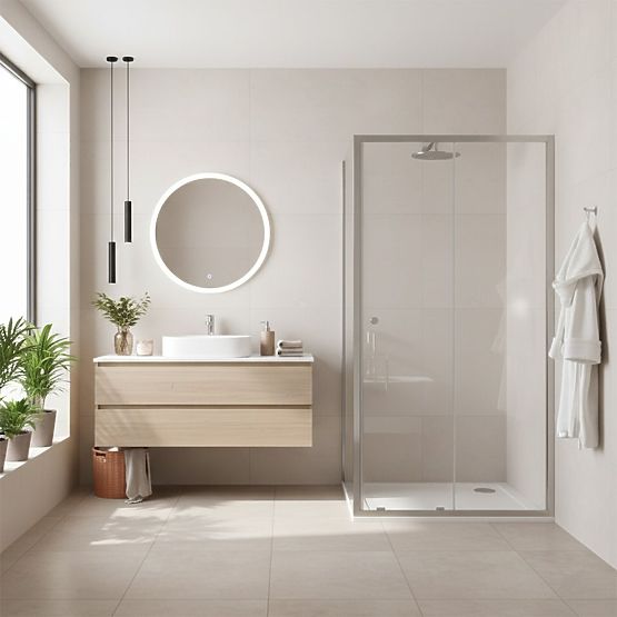 Kabina prysznicowa narożna Rea Primo Slide 100x70 Chrom