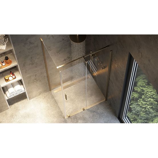 Kabina prysznicowa REA Montana Złoty Szczotkowany 100x90