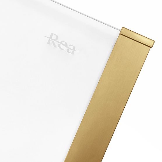 Kabina prysznicowa SOLAR ZŁOTY Szczotkowany 120x90