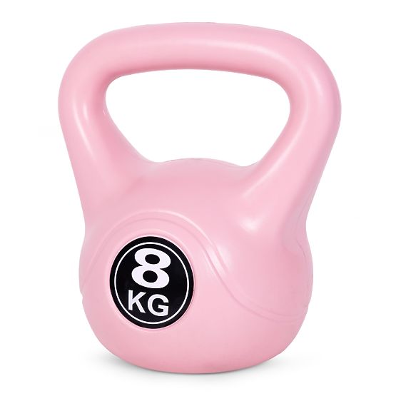 Kettlebell hantel 8 kg do ćwiczeń różowy ModernHome